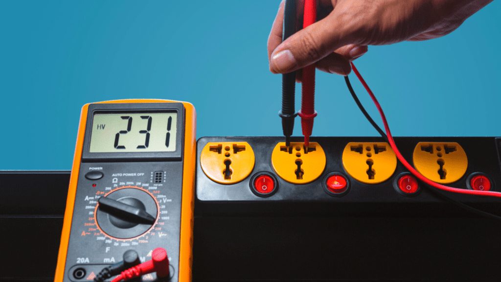 What can a multimeter tell about the outlets